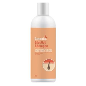 Cutania GlycOat Shampoo es un champú dermatológico con efecto calmante e hidratante. Ideal para pieles sensibles, ayuda a restaurar la barrera cutánea en perros y gatos. Uso frecuente, aroma suave.