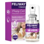 FELIWAY Classic Spray reduce el estrés y el marcaje con orina o arañazos en gatos. Feromonas calmantes en formato portátil de 20 ml. Ideal para el hogar y durante viajes. Recomendado por veterinarios.