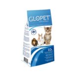 GLOPET Lecho Ecológico 10 L es natural, sin aditivos químicos y biodegradable. Ideal para la bandeja higiénica de gatos y mascotas pequeñas. Alta absorción y control de olores.