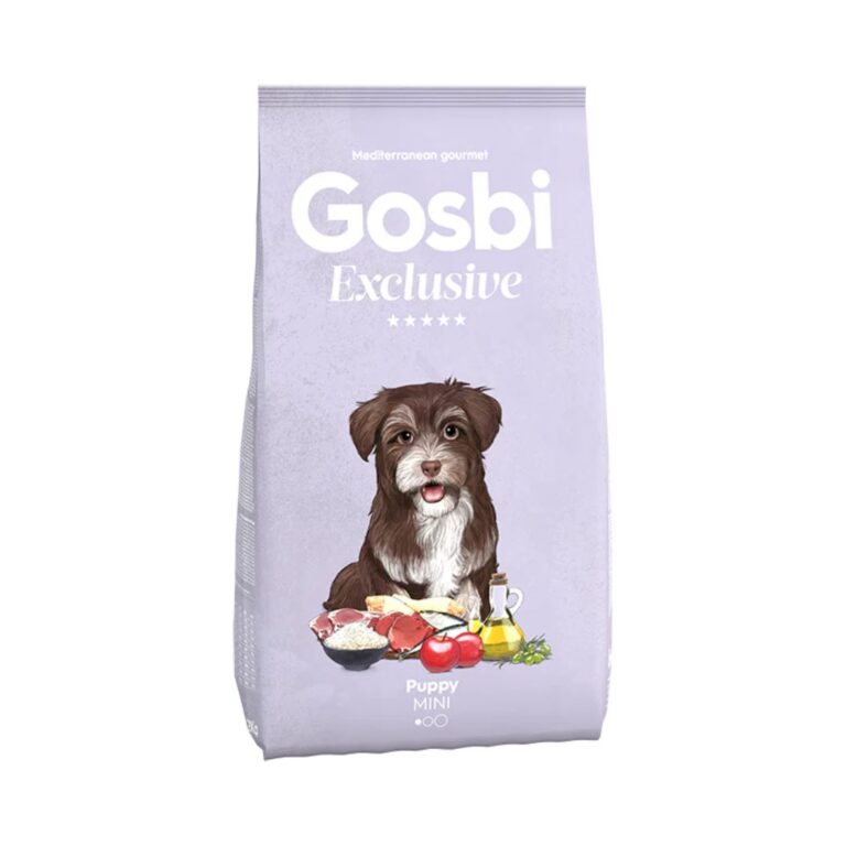 Gosbi Exclusive Cachorro Mini/RP 500 g es un alimento seco natural para cachorros pequeños. Con pollo y arroz, favorece un desarrollo sano y digestión suave.