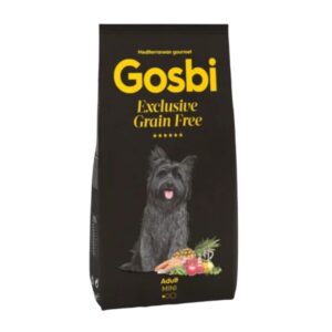 Gosbi Grain Free Adult Mini 500 g es un alimento natural para perros pequeños, sin cereales y con salmón y cordero frescos. Ideal para digestión sensible y refuerzo inmunológico.