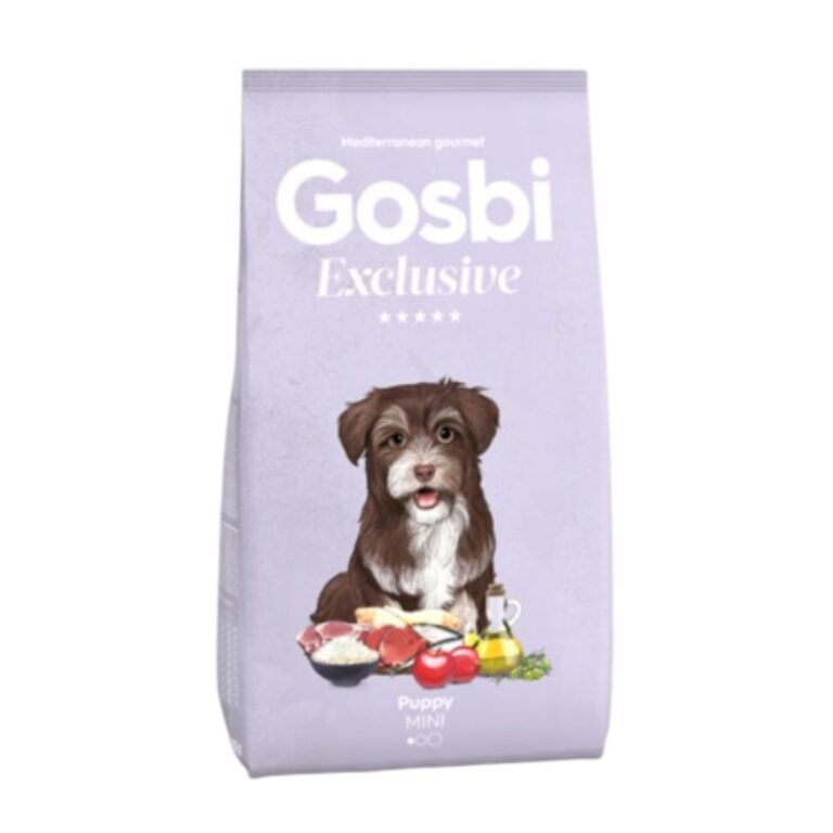 Gosbi Cachorro Mini 500 g es un pienso natural para cachorros de razas pequeñas, con croqueta mini, pollo como proteína principal y fórmula ProVital que favorece la salud digestiva e inmune.