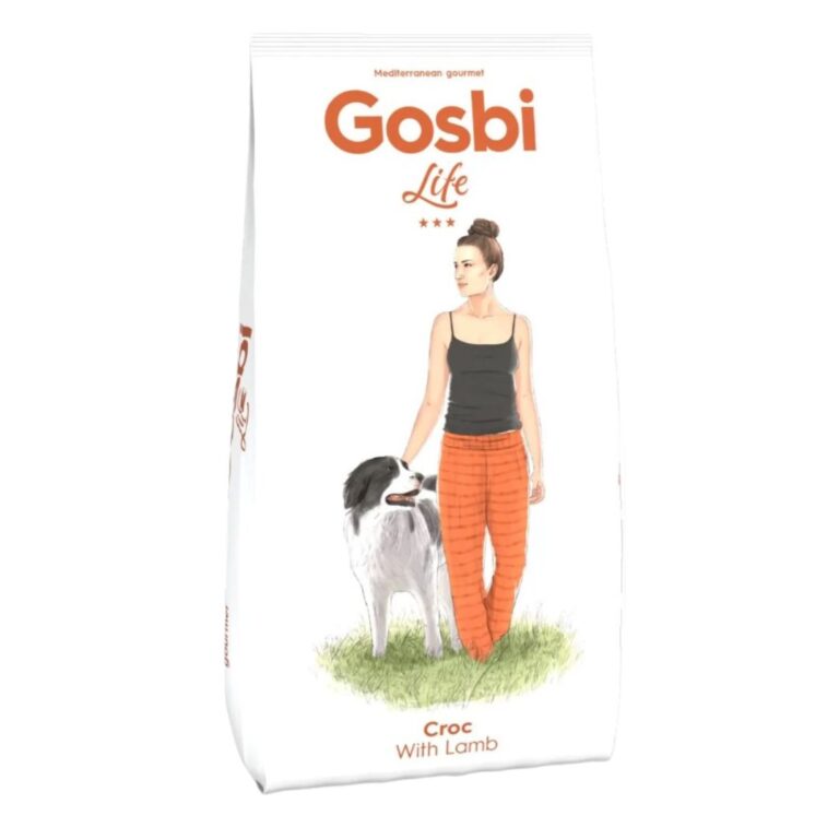Gosbi Life Croc Cordero 3 kg es un pienso natural para perros adultos, con cordero como ingrediente principal. Alta digestibilidad, energía equilibrada y sabor irresistible.
