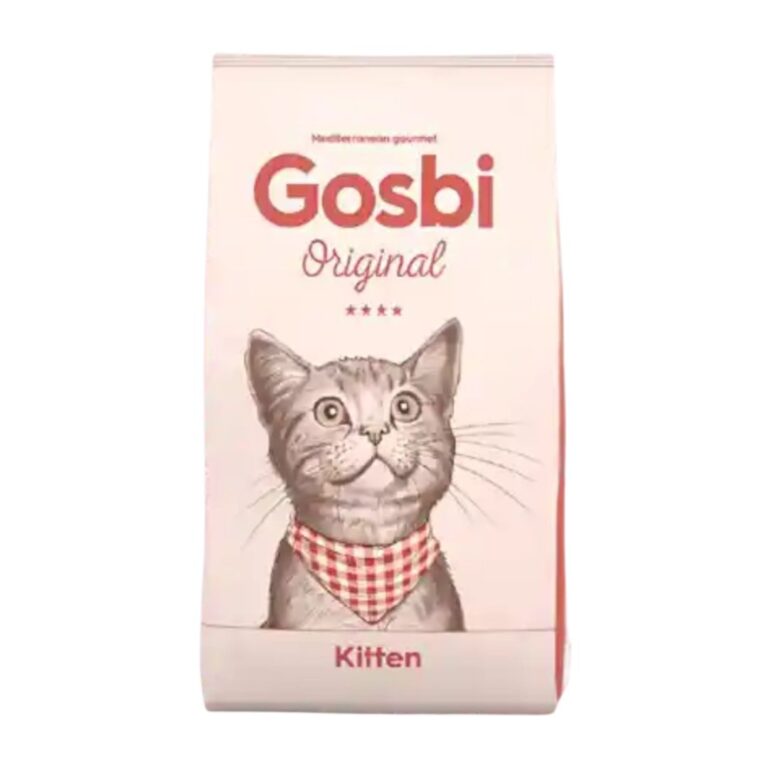 Gosbi Original Cat Kitten 1 kg es un pienso natural para gatitos, con proteínas animales, DHA y omega-3. Favorece el crecimiento sano, la digestión y el desarrollo cognitivo.