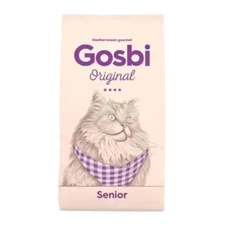 Gosbi Cat Sterilized Senior 3 kg es un pienso natural para gatos mayores esterilizados. Ayuda a controlar el peso, proteger el sistema urinario y reforzar la inmunidad en su etapa senior.