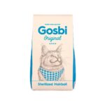 Gosbi Cat Sterilized Hairball 1 kg es un pienso natural para gatos esterilizados, formulado para reducir bolas de pelo y mejorar la salud ocular, digestiva, inmunitaria y cardiovascular.