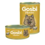 Gosbi Plaisirs Cordero Grain Free 400g es un alimento húmedo complementario para perros adultos, con 60% de cordero y verduras. Sin cereales ni aditivos artificiales. Alta palatabilidad.