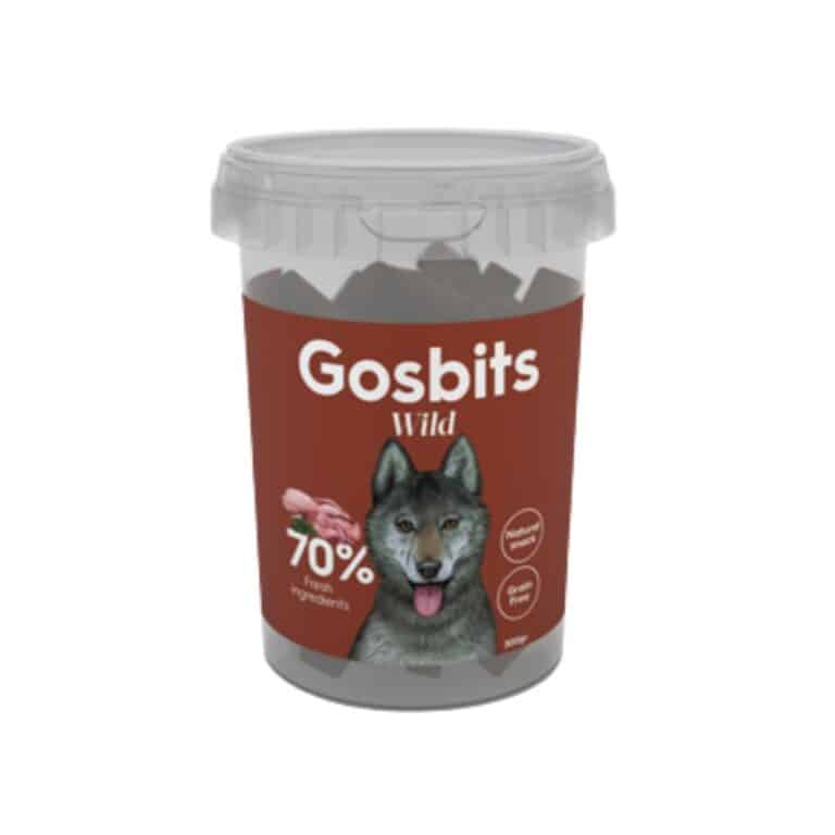 Descubre GOSBITS Sticks Wild 300 g: snack natural semi-húmedo con 70% de carne fresca de conejo, pato y codorniz. Ideal para cuidar la salud dental de tu perro mientras lo premias con sabor y nutrición.