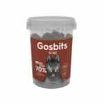 Descubre GOSBITS Sticks Wild 300 g: snack natural semi-húmedo con 70% de carne fresca de conejo, pato y codorniz. Ideal para cuidar la salud dental de tu perro mientras lo premias con sabor y nutrición.
