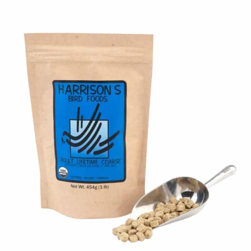 Compra Harrison's Mantenimiento Grueso 454 g, pienso natural para aves adultas como loros amazónicos, cotorras o eclectus. Fórmula ecológica y equilibrada para mantener su salud en etapa de mantenimiento.