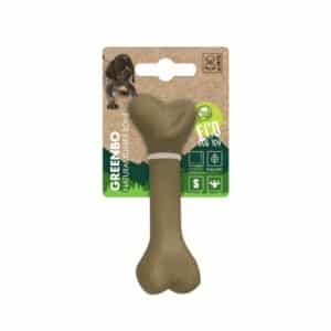 Compra el Hueso para Perro M-PETS Greenbo tamaño M: juguete de goma natural que elimina placa y sarro, ideal para perros medianos con mordida fuerte. Seguro, duradero y ecológico.