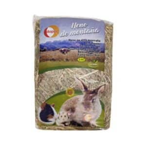 Heno de Alta Montaña 2,5 kg para conejos y roedores. Rico en fibra, favorece la digestión y el desgaste dental. Forraje natural de la Sierra de Gredos, sin aditivos.