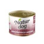 NaturDog Canguro 200 g es un alimento húmedo monoproteico para perros. Natural, sin cereales ni aditivos, ideal para perros sensibles o con intolerancias.