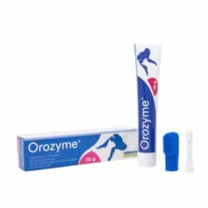 Orozyme Gel Dentífrico para perros y gatos elimina el sarro, previene la placa dental y combate el mal aliento. Fácil de aplicar y efectivo incluso sin cepillo.