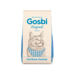 Gosbi Cat Sterilized Hairball 7 kg es un pienso natural que ayuda a eliminar bolas de pelo en gatos esterilizados. Refuerza su salud digestiva, inmunitaria, ocular y cardiovascular.
