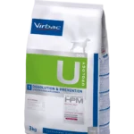 Virbac Urology Dissolution & Prevention 3 kg es un pienso clínico para perros que disuelve cálculos de estruvita y previene la formación de oxalato. Nutrición avanzada para salud urinaria.