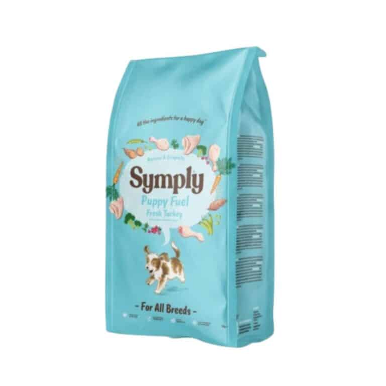 Symply Puppy Fuel Pavo Fresco 6kg, alimento seco hipoalergénico para cachorros de todas las razas. Con DHA, prebióticos y pavo fresco para un desarrollo saludable.