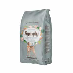 Symply Light y Senior 2kg, pienso natural para perros mayores o con sobrepeso. Con pollo fresco, glucosamina y menos grasa para una vida activa y saludable.
