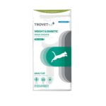 TROVET PLUS Diabetes Gato 2.5 KG con pollo fresco. Dieta completa para controlar el peso y regular la glucosa en gatos adultos. Alta en fibra y baja en carbohidratos de rápida absorción.