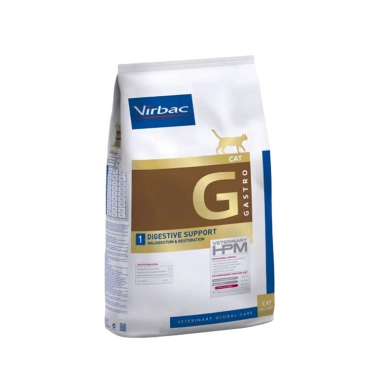 HPM Cat Digestive Support 1,5 kg es un alimento dietético para gatos con alteraciones digestivas. Alta digestibilidad, bajo en grasa y con nutrientes esenciales para una recuperación eficaz.