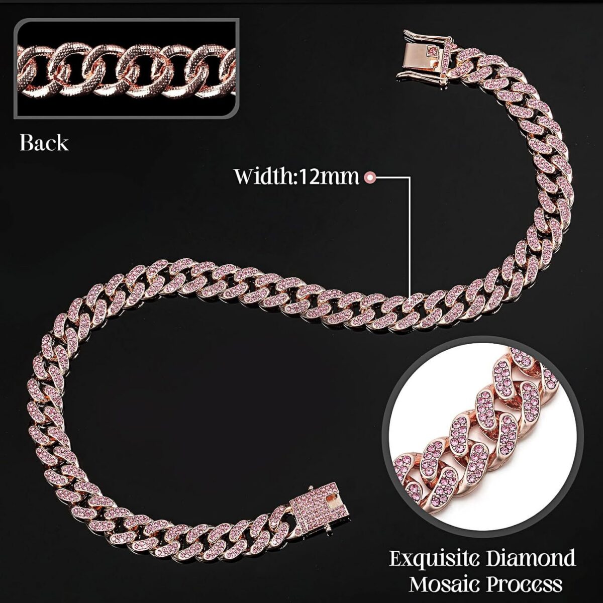 Collar para Perros y Gatos – Collar Joya Elegante con Cadena Metálica - Imagen 4