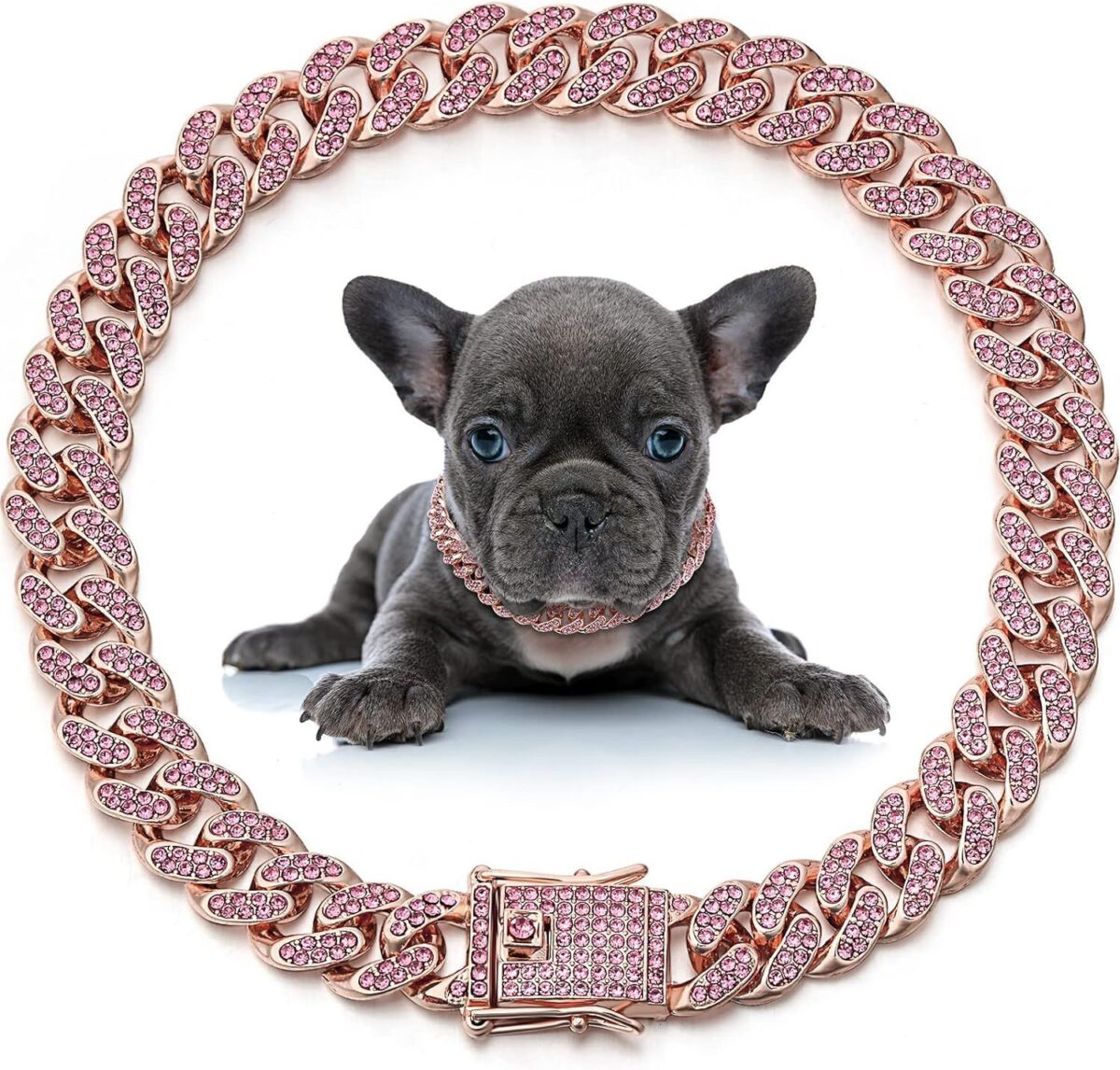 Collar para Perros y Gatos – Collar Joya Elegante con Cadena Metálica - Imagen 7