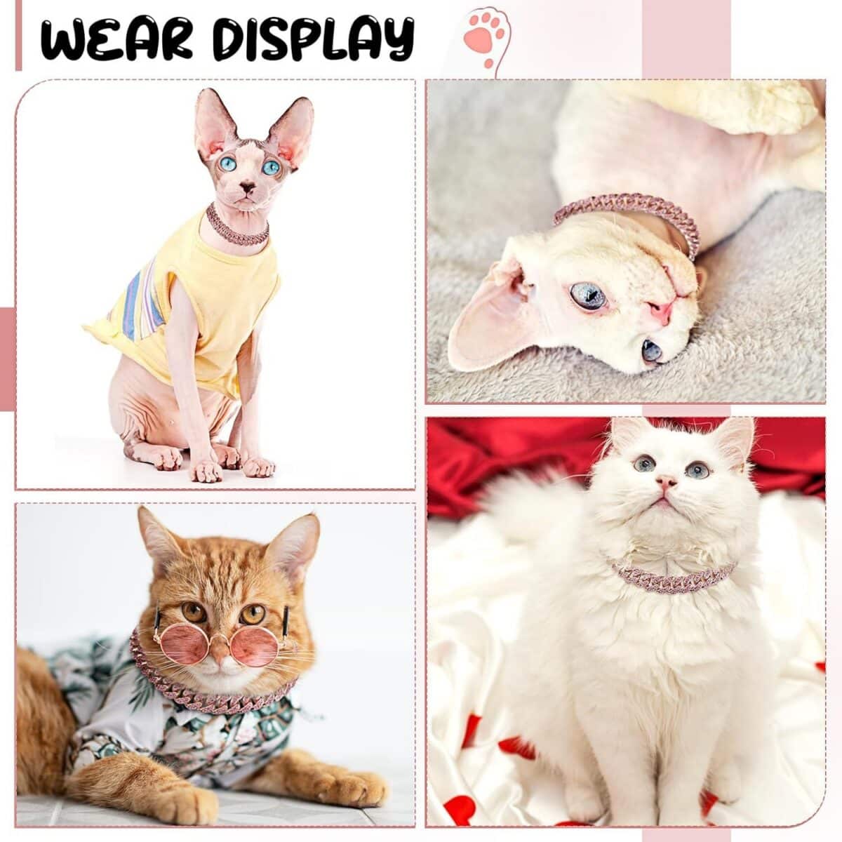 Collar para Perros y Gatos – Collar Joya Elegante con Cadena Metálica - Imagen 8